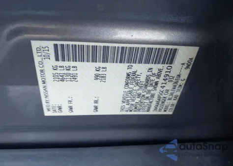 2016 Nissan Maxima 3.5 Sl z USA, uszkodzony, nr VIN 1N4AA6AP5GC414910